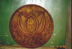 Powłoka brąz na tablicy żeliwnej (cmentarz orląt - Lwów)